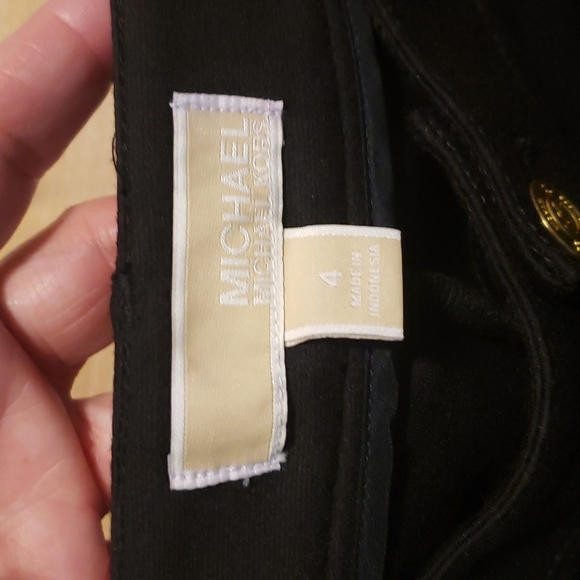 MICHAEL MICHAEL KORS LADIES BLACK KNIT SKINNY PANT SZ 4 - Picture 2 of 14